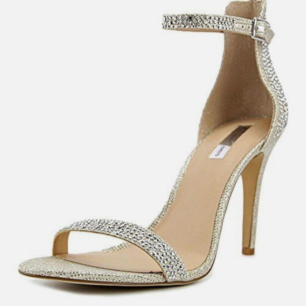 INC International Concepts Roriee Champagne Embellished Heels